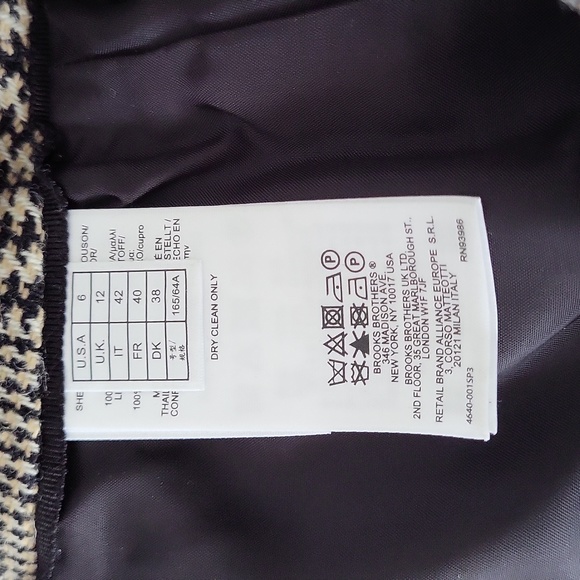 Brooks Brothers Glen Plaid Merino Wool Skirt - Picture 8 of 10